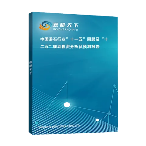 中国滑石行业”十一五”回顾及“十二五”规划投资分析及预测报告