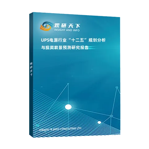 UPS电源行业“十二五”规划分析与投资前景预测研究报告