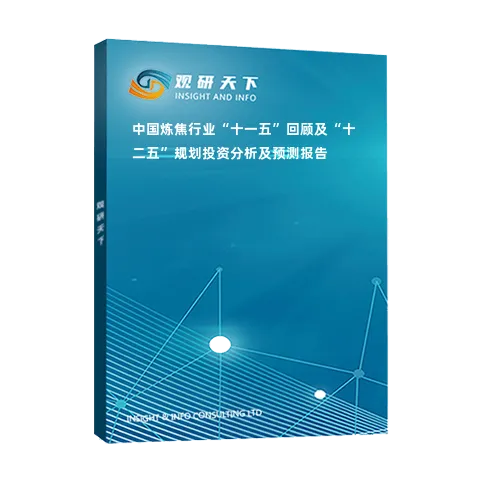 中国炼焦行业“十一五”回顾及“十二五”规划投资分析及预测报告